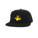 KROOKED CAP クルキッド キャップ FIRE BIRD SNAPBACK BLACK スケートボード スケボー