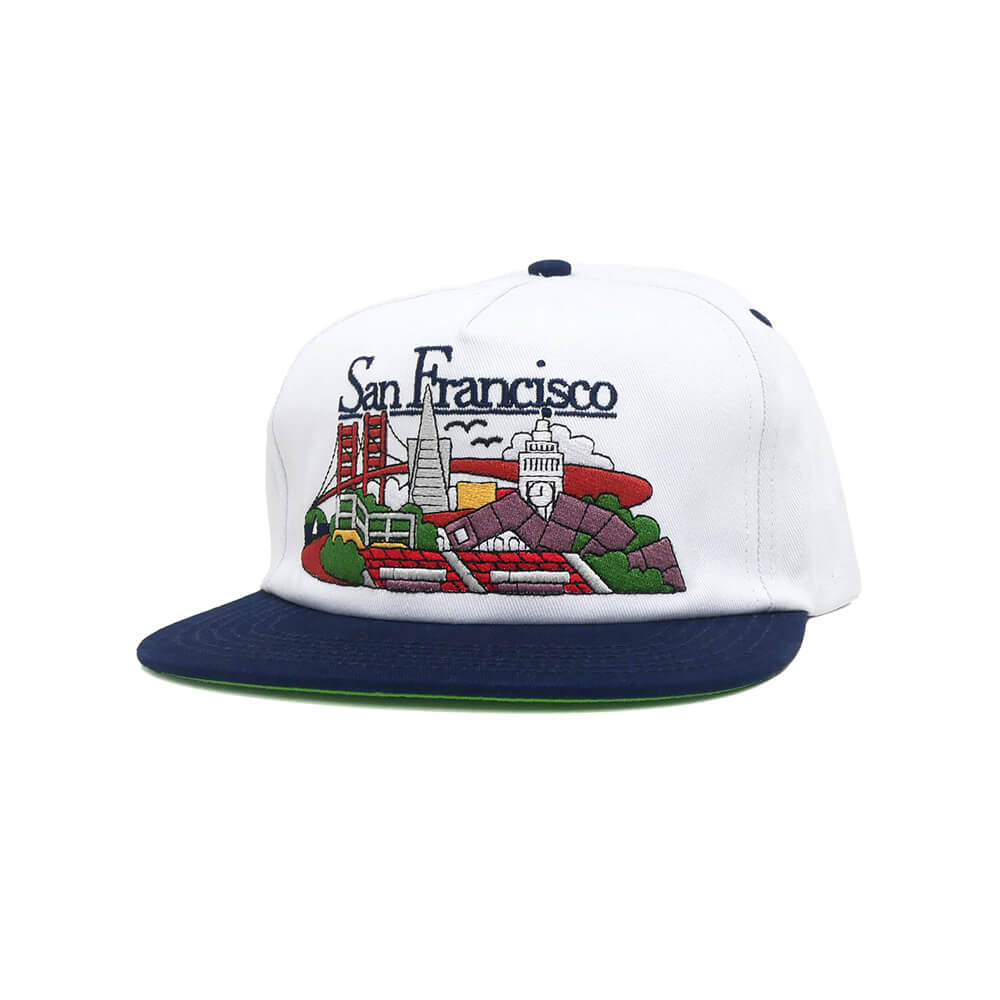 Rakuten - REAL CAP リアル キャップ SFC SNAPBACK WHITE/NAVY スケートボード スケボー