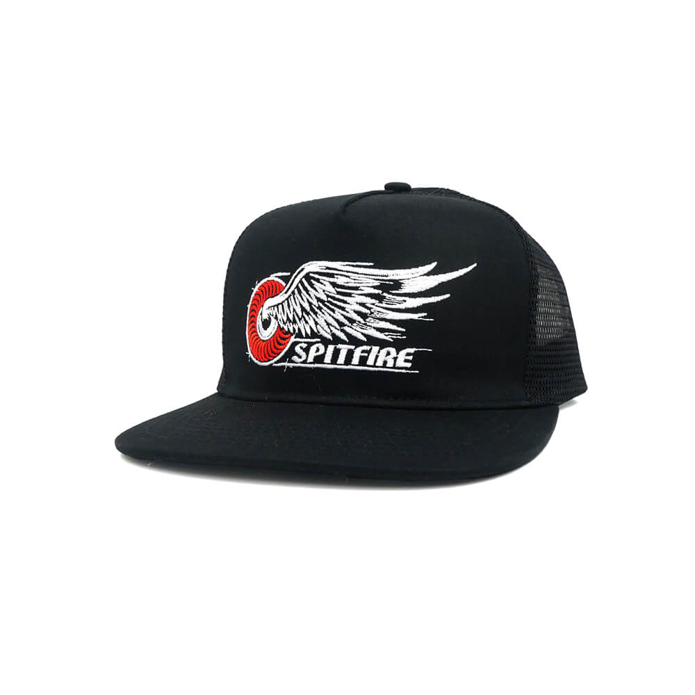 Rakuten - SPITFIRE MESHCAP スピットファイヤー メッシュキャップ CLASSIC WING TRUCKER SNAPBACK BLACK スケートボード スケボー