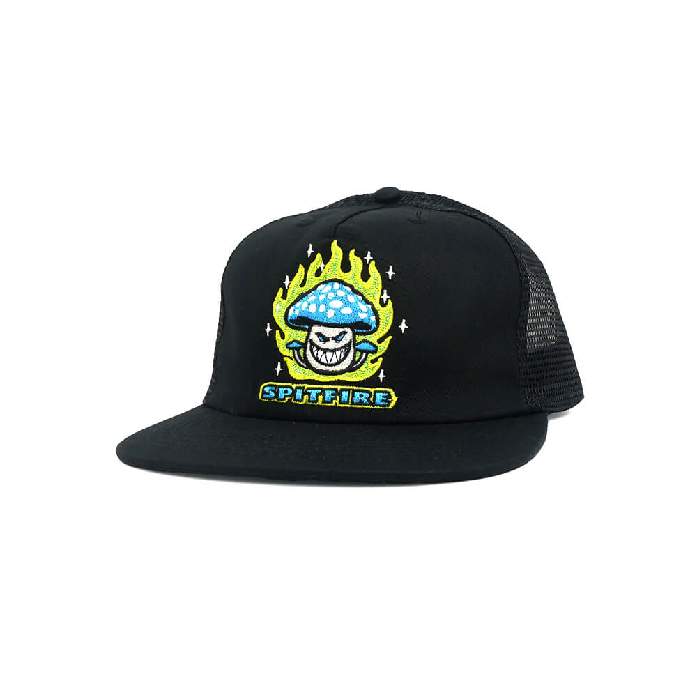 Rakuten - SPITFIRE MESHCAP スピットファイヤー メッシュキャップ MUSHROOM BIGHEAD TRUCKER SNAPBACK BLACK スケートボード スケボー