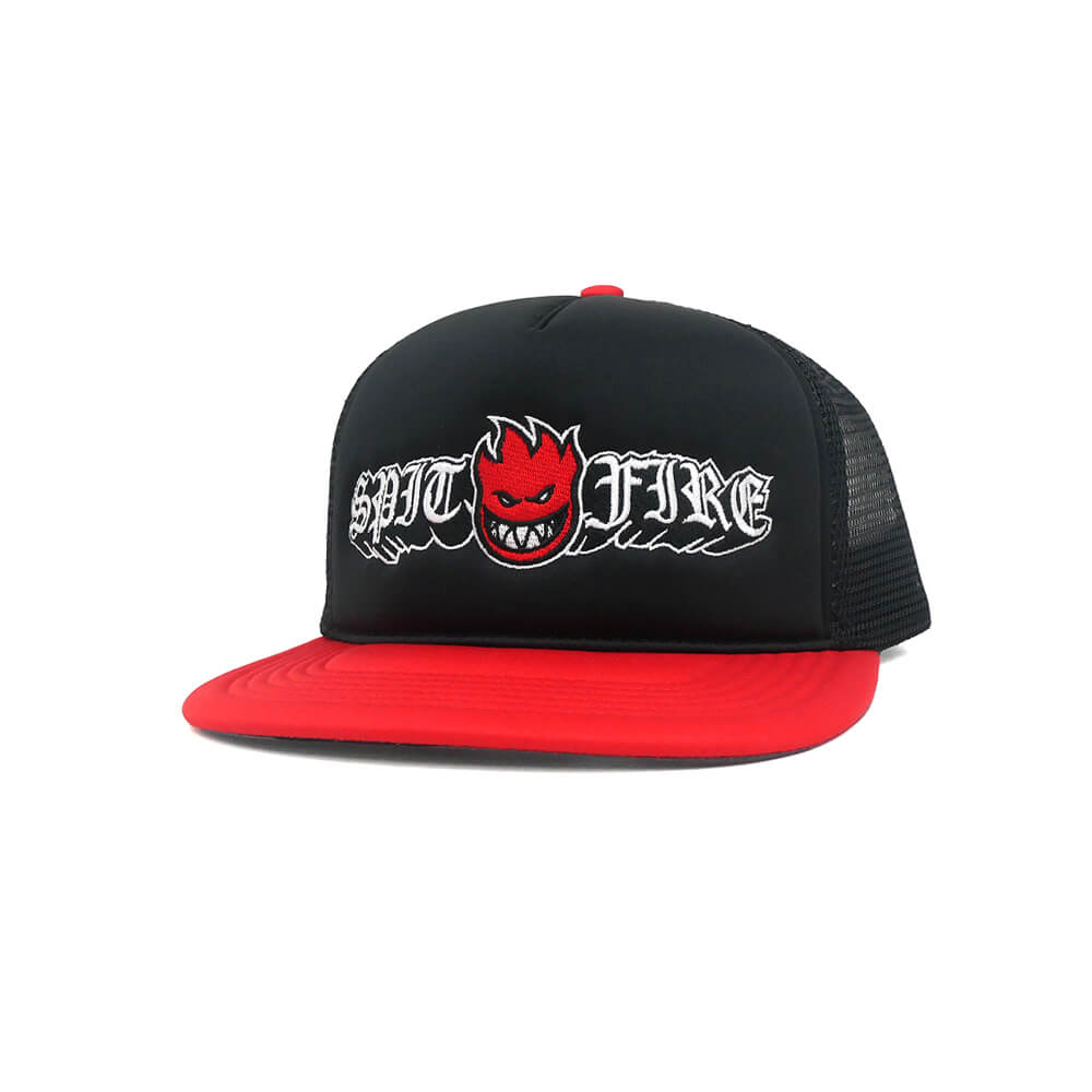 Rakuten - SPITFIRE MESHCAP スピットファイヤー メッシュキャップ OLD E DROP BIGHEAD SNAPBACK BLACK/RED スケートボード スケボー