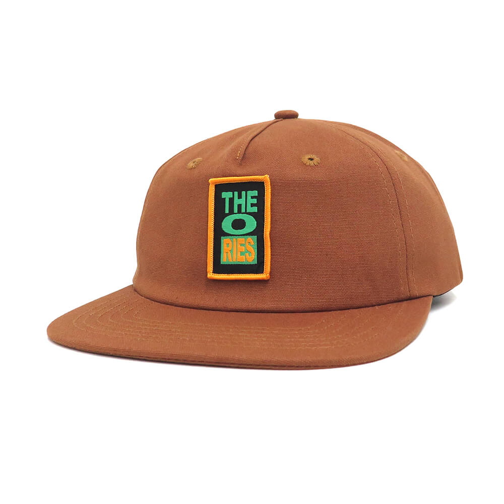 THEORIES CAP セオリーズ キャップ REMOTE VIEWING DUCK CANVAS BROWN スケートボード スケボー