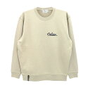 COLOR COMMUNICATIONS CREW SWEAT カラーコミュニケーションズ トレーナー HANDWRITE CHAIN LETTER SAND BEIGE スケートボード スケボー