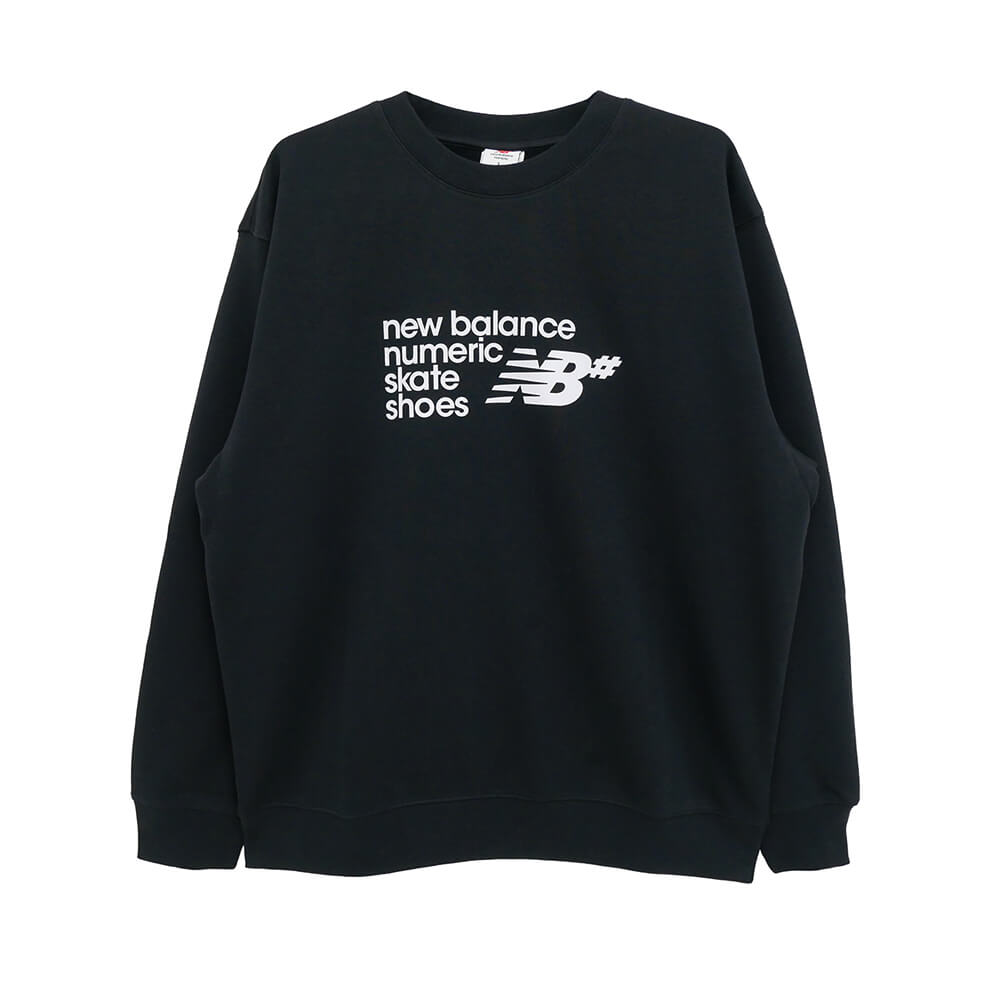 Rakuten - NEW BALANCE NUMERIC CREW SWEAT ニューバランス ヌメリック トレーナー NUMERIC FRENCH TERRY BLACK スケートボード スケボー