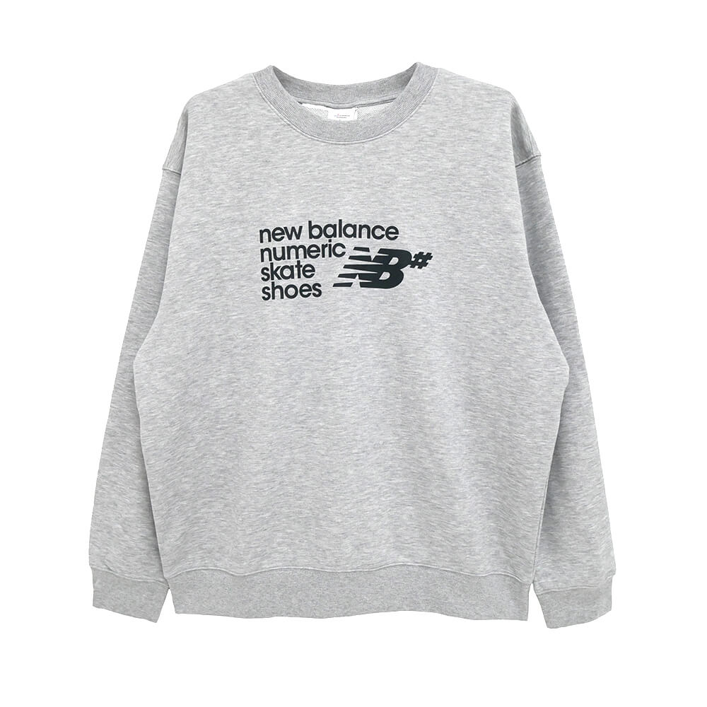 樂天商城 - NEW BALANCE NUMERIC CREW SWEAT ニューバランス ヌメリック トレーナー NUMERIC FRENCH TERRY GREY スケートボード スケボー