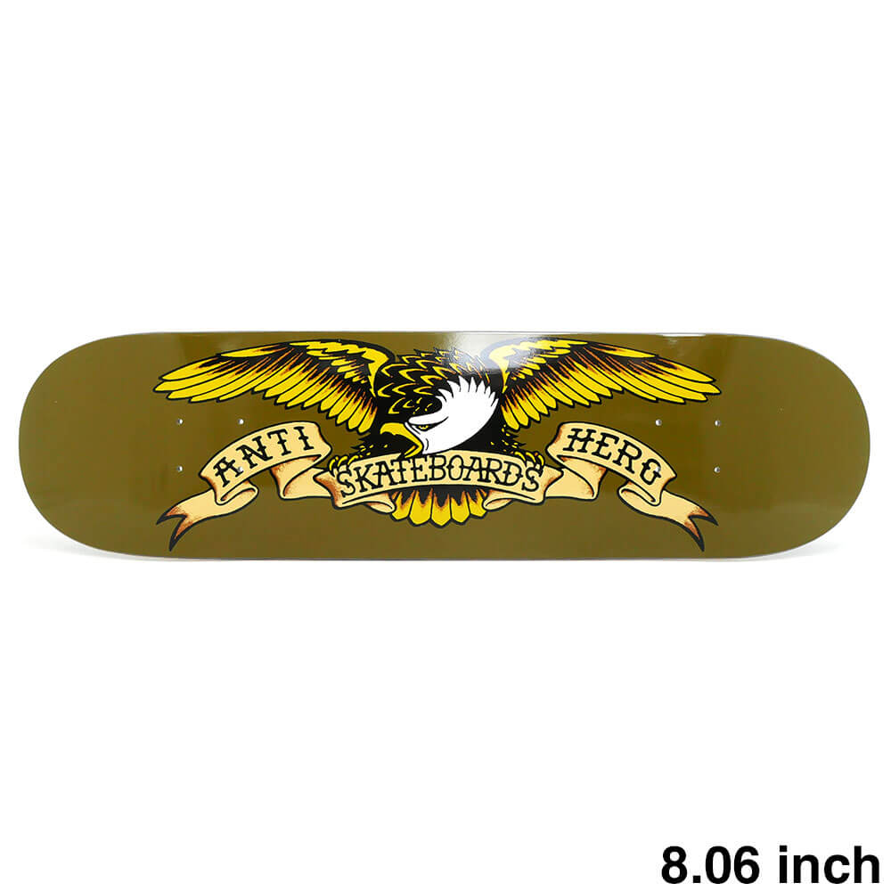 ANTIHERO DECK アンチヒーロー デッキ TEAM CLASSIC EAGLE BROWN 8.06 スケートボード スケボー