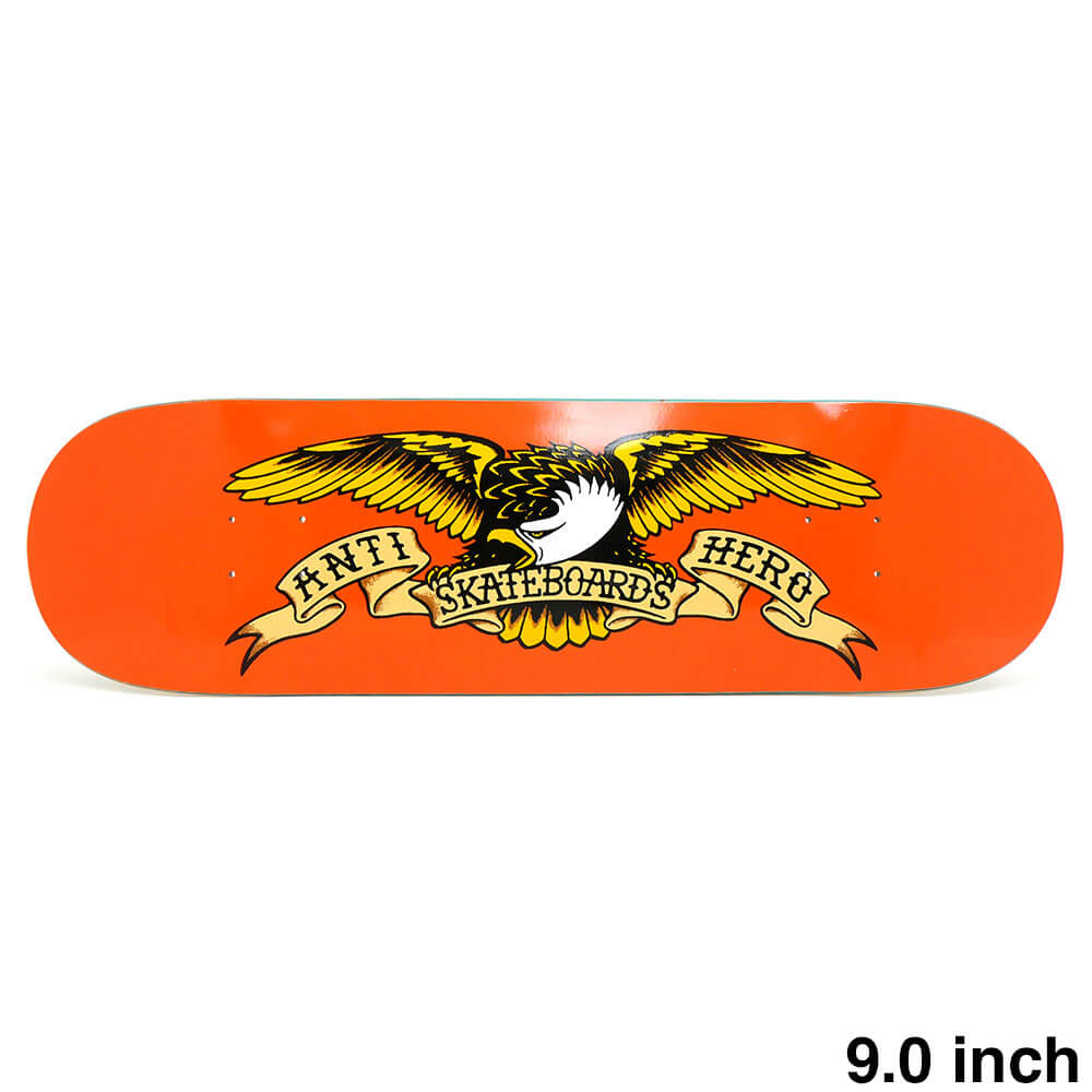 ANTIHERO DECK アンチヒーロー デッキ TEAM CLASSIC EAGLE ORANGE 9.0 スケートボード スケボー