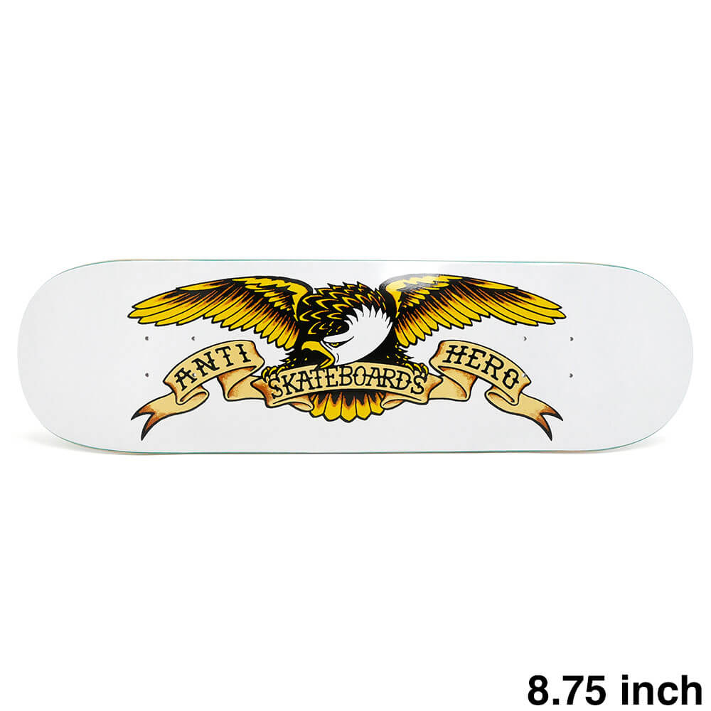 ANTIHERO DECK アンチヒーロー デッキ TEAM CLASSIC EAGLE WHITE 8.75 スケートボード スケボー