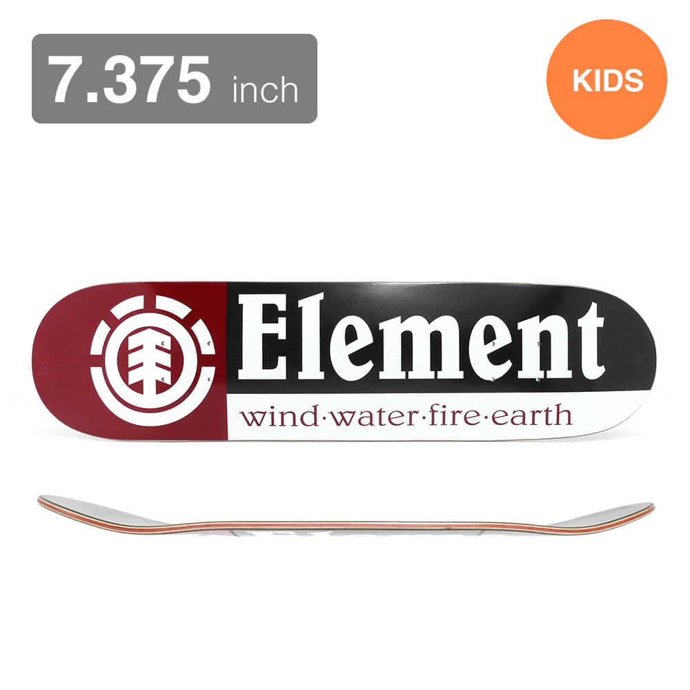 スケートボード 子供用 【セール】ELEMENT DECK エレメント デッキ（子供用） TEAM SECTION 7.375 スケートボード スケボー