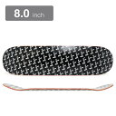 LESQUE DECK レスケ デッキ TEAM BOLD BLACK MONOGRAM 8.0 スケートボード スケボー