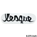 LESQUE DECK レスケ デッキ TEAM LOGO WHITE/BLACK 8.375 スケートボード スケボー