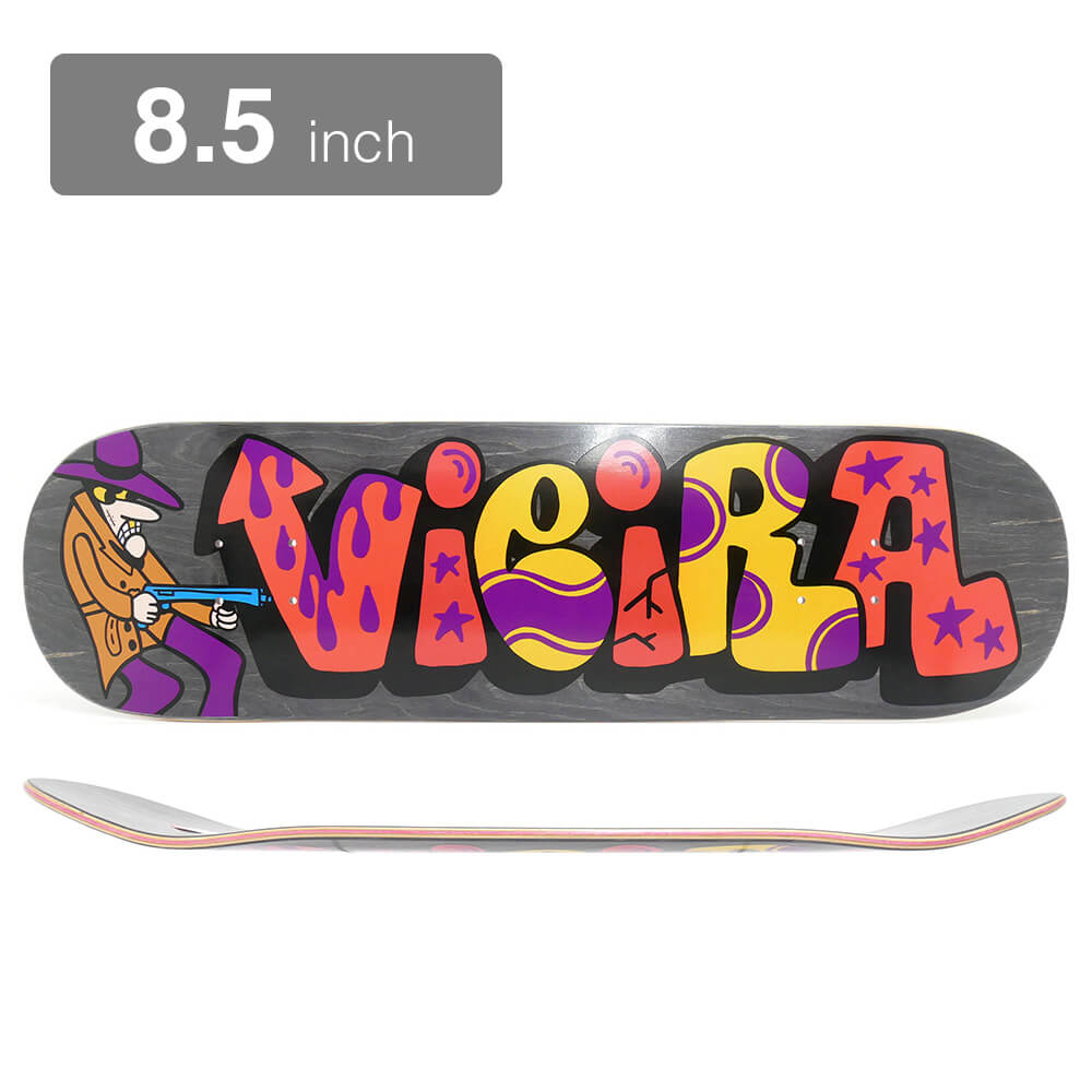 【セール】PIZZA DECK ピザ デッキ JESSE VIEIRA GRAF BLACK STAIN 8.5 スケートボード スケボー