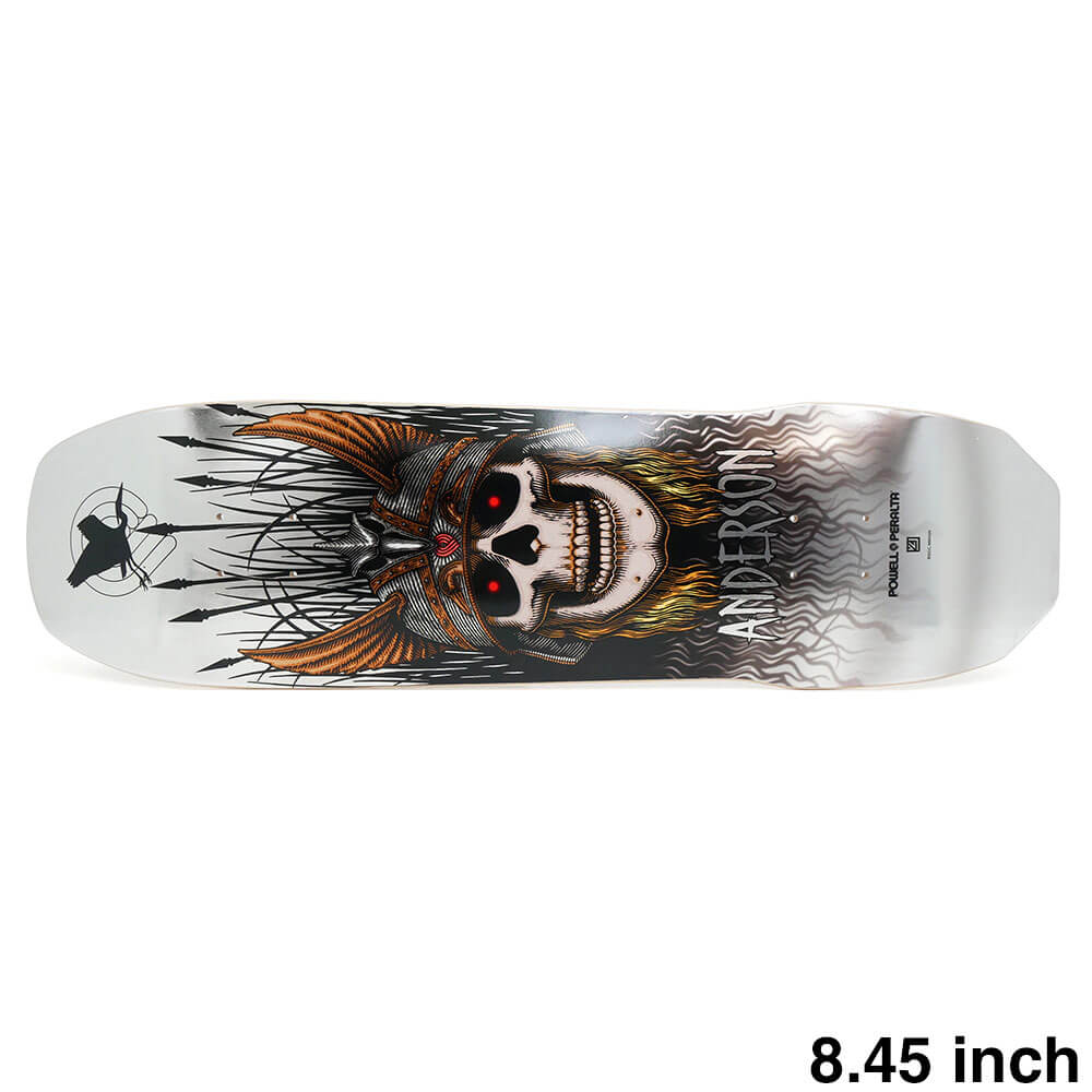 POWELL PERALTA DECK �ѥ�����ڥ�륿 �ǥå� ANDY ANDERSON HERON SILVER FOIL 8.45 �������ȥܡ��� ����...