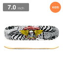 POWELL PERALTA DECK パウエルペラルタ デッキ(子供用) TEAM WINGED RIPPER BLACK/SILVER 7.0 スケートボー...