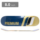 PREMIUM DECK プレミアム デッキ TEAM LOGO CAPRI BLUE 8.0 スケートボード スケボー