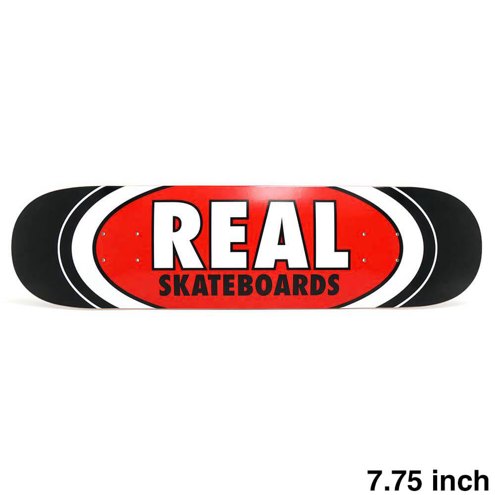 REAL DECK ꥢ ǥå TEAM CLASSIC OVAL BLACK/RED 7.75 ȥܡ ܡ