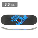 SANTA CRUZ DECK サンタクルーズ デッキ TEAM SCREAMING HAND BLACK STAIN 8.6 スケートボード スケボー