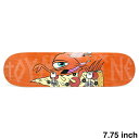 TOY MACHINE DECK トイマシーン デッキ TEAM PIZZA SECT ORANGE STAIN 7.75 スケートボード スケボー