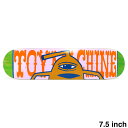 TOY MACHINE DECK トイマシーン デッキ TEAM SECT BAR VIOLET GREEN STAIN 7.5 スケートボード スケボー