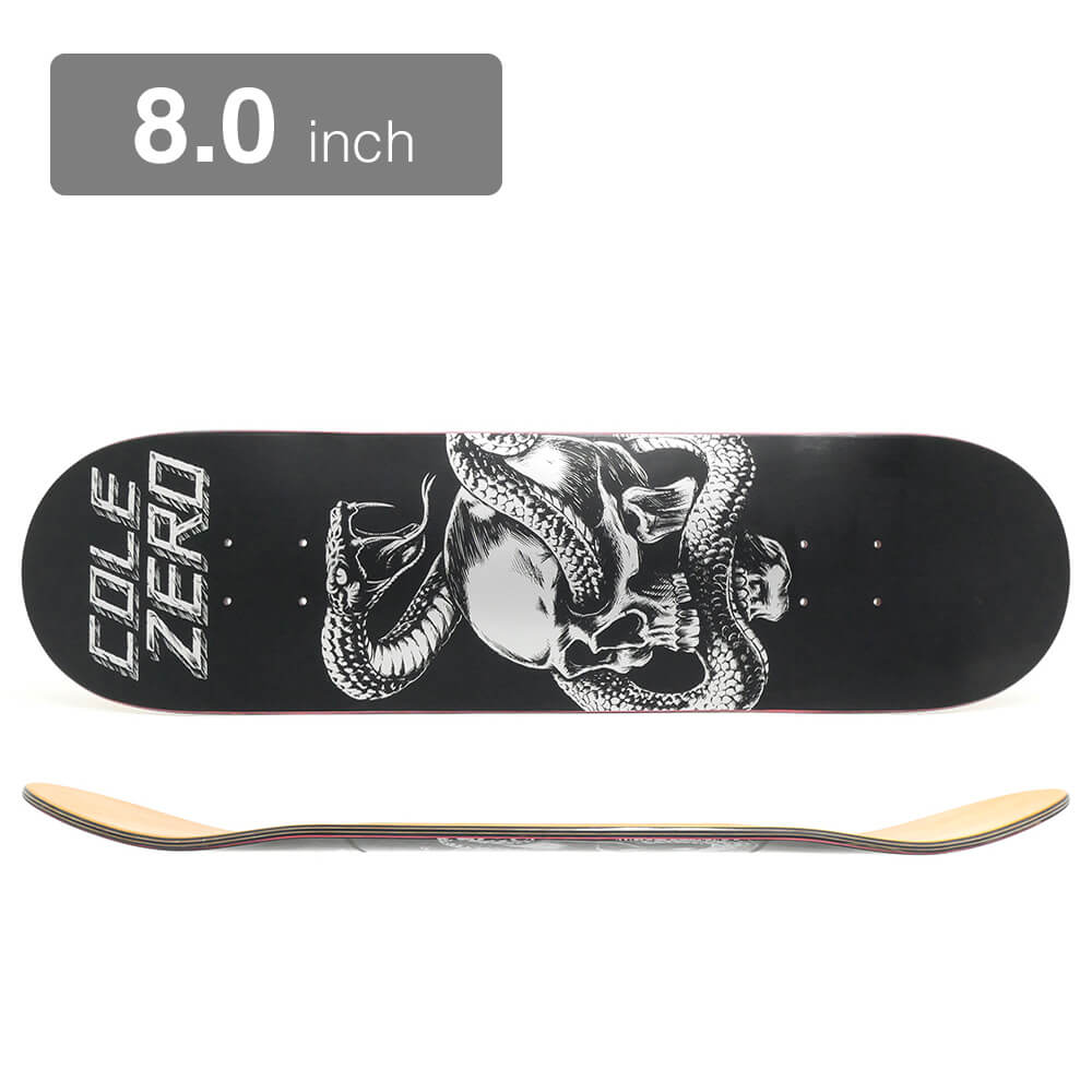 楽天スケートボードのCALIFORNIASTREETZERO DECK ゼロ デッキ CHRIS COLE SKULL & SNAKE 8.0 RESIN-7 スケートボード スケボー