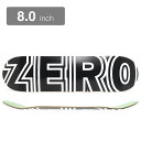 ZERO DECK ゼロ デッキ TEAM CLASSIC BOLD 8.0 スケートボード スケボー