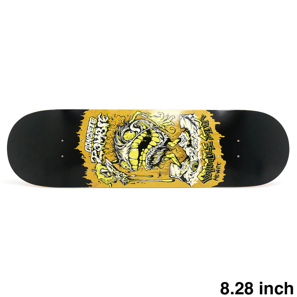 ANTIHERO DECK アンチヒーロー デッキ PETER HEWITT GRIMPLESTIX SPACED YELLOW STAIN 8.28 スケート...
