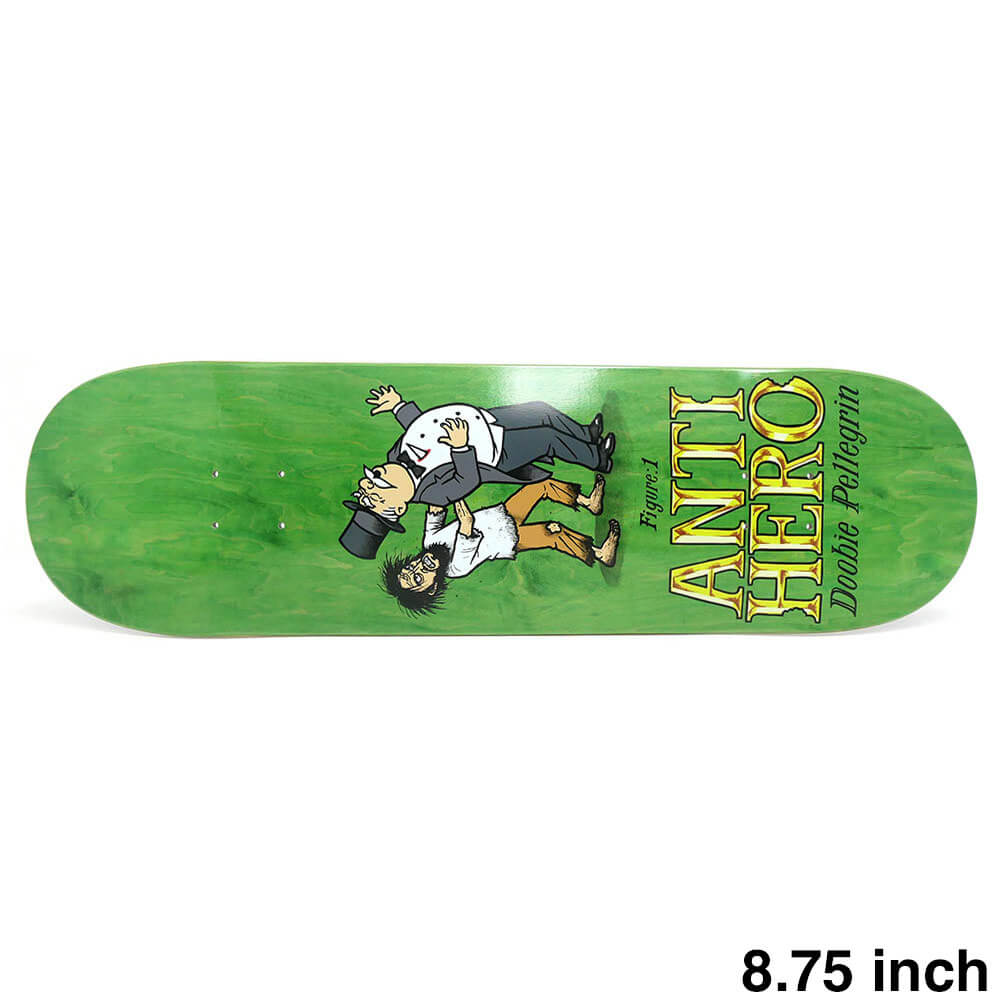 Lira - ANTIHERO DECK アンチヒーロー デッキ VICTOR PELLEGRIN（DOOBIE）EAT THE RICH GREEN STAIN 8.75 スケートボード スケボー