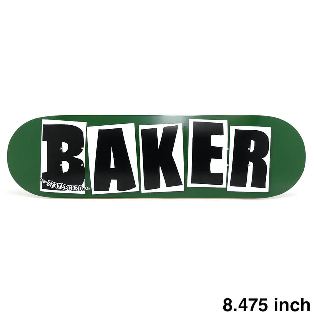 BAKER DECK ٥ ǥå TEAM BRAND LOGO GREEN/BLACK 8.475DSM ȥܡ ܡ