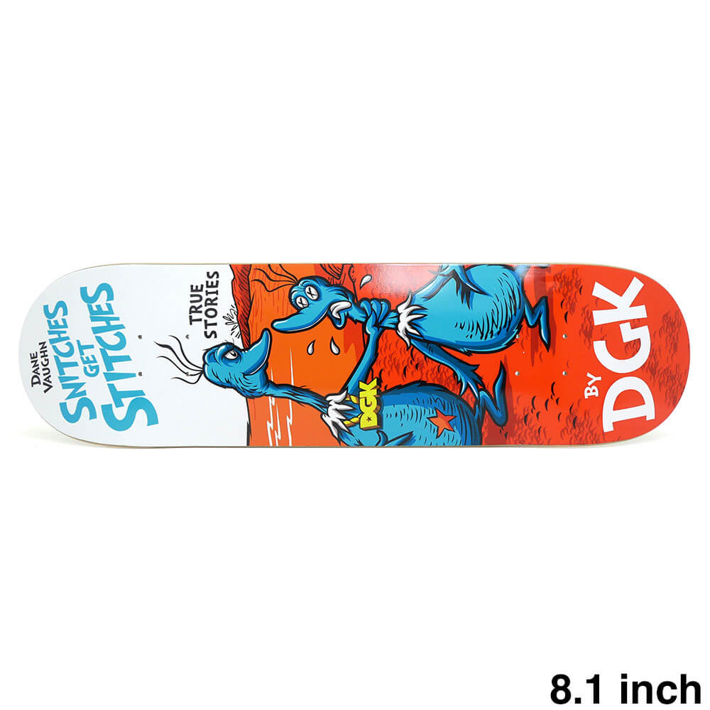 DGK DECK ディージーケー デッキ DANE VAUGHN STITCHES 8.1 スケートボード スケボー