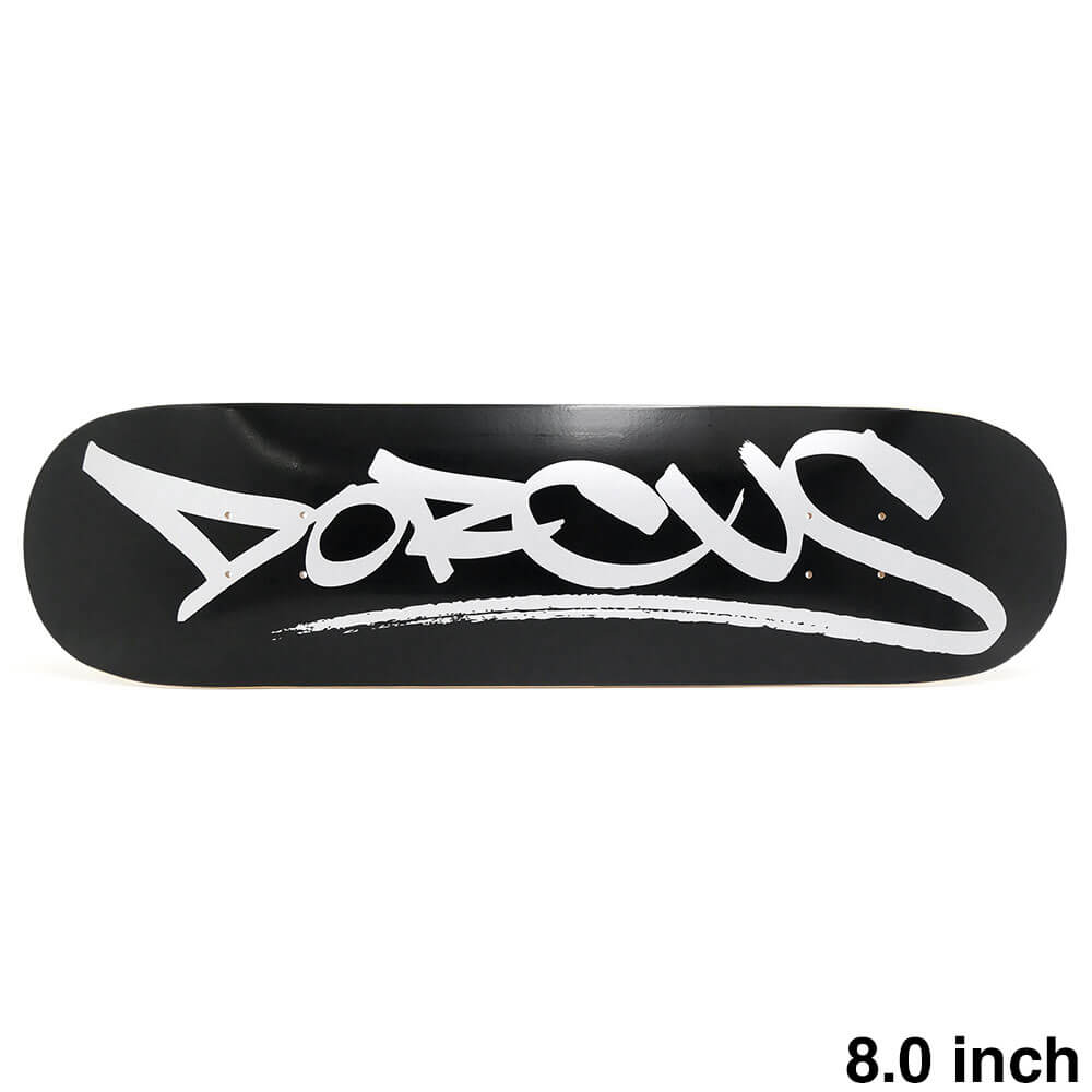 DORCUS DECK ドーカス デッキ TEAM OCULAR TAG BLACK/SILVER 8.0 スケートボード スケボー