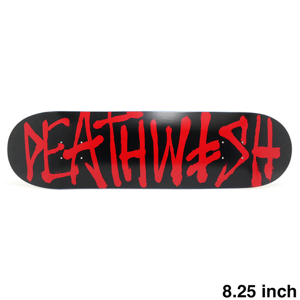 DEATHWISH DECK デスウィッシュ デッキ TEAM DEATHSPRAY BLACK/RED 8.25(DSM) スケートボード スケボー
