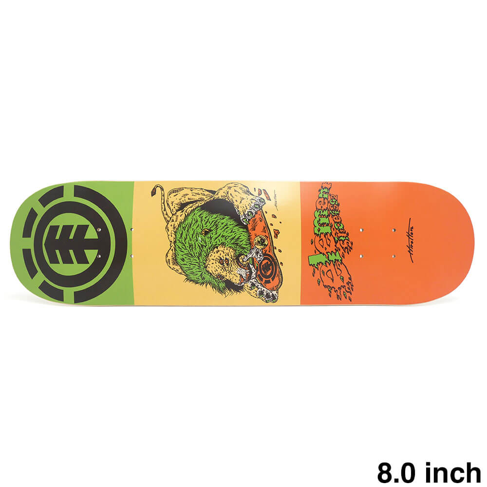 ELEMENT - ELEMENT DECK エレメント デッキ TEAM HIROTTON LION 8.0 スケートボード スケボー