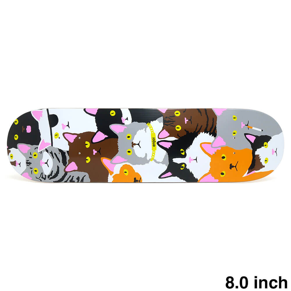 ENJOI DECK エンジョイ デッキ TEAM CAT COLLAGE 8.0 RESIN-7 スケートボード スケボー