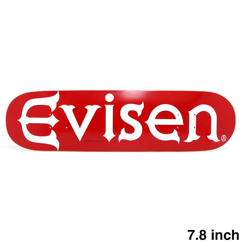 EVISEN DECK ���ӥ��� �ǥå� TEAM EVI-LOGO RED 7.8 �������ȥܡ��� �����ܡ�