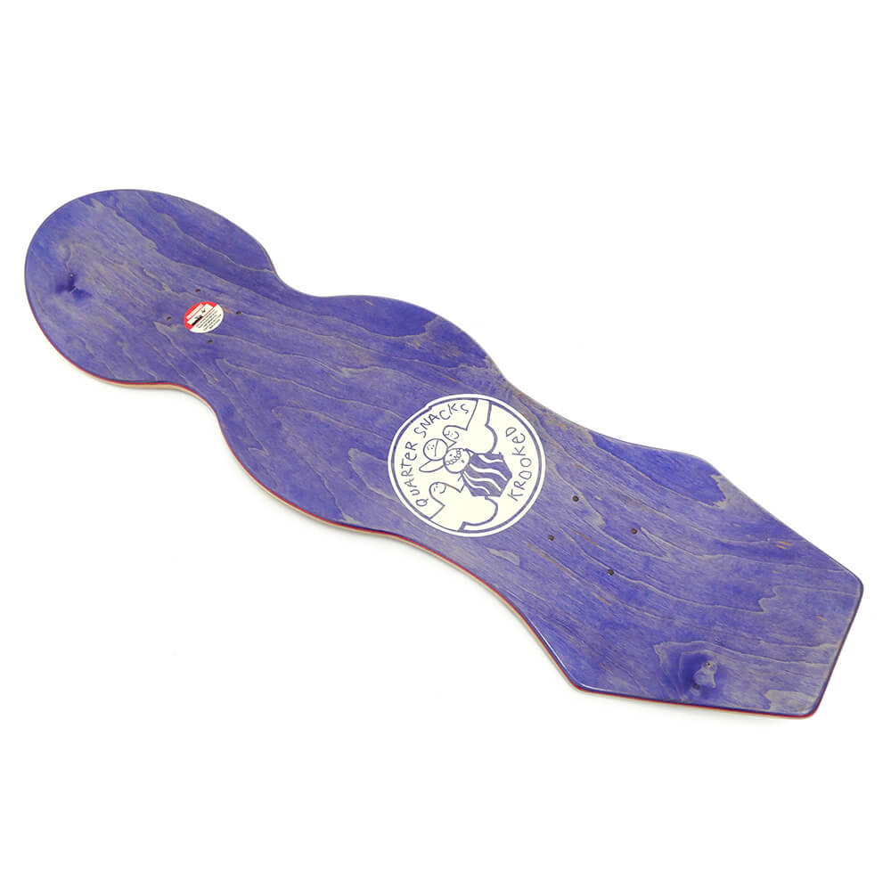 KROOKED DECK クルキッド デッキ KROOKED x QUARTERSNACKS SNACK MAN CRUISER 9.0 スケートボード スケボー