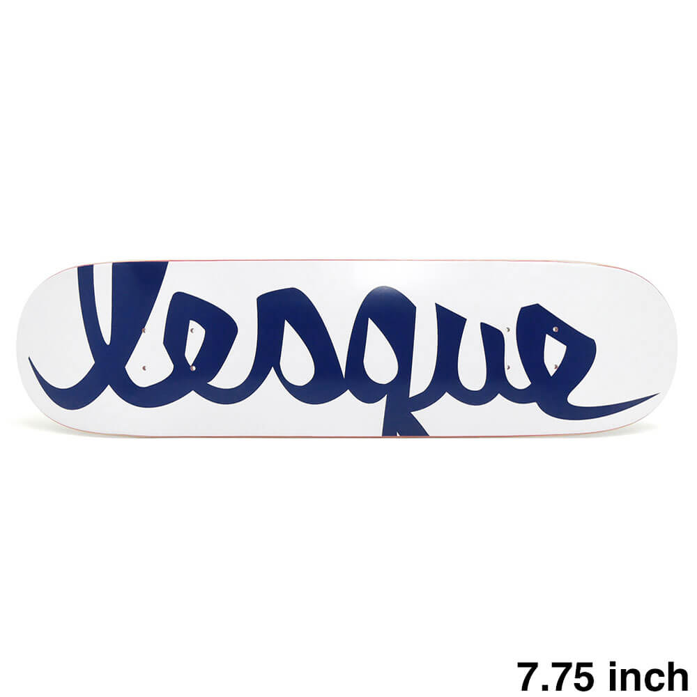 樂天商城 - LESQUE DECK レスケ デッキ TEAM LOGO WHITE/NAVY 7.75 スケートボード スケボー
