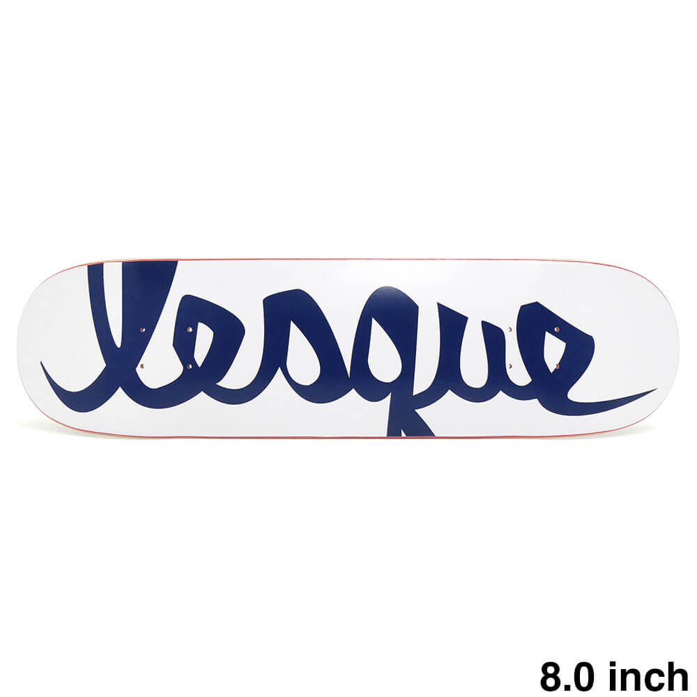 Rakuten - LESQUE DECK レスケ デッキ TEAM LOGO WHITE/NAVY 8.0 スケートボード スケボー