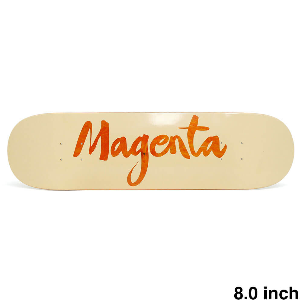 MAGENTA DECK マゼンタ デッキ TEAM BRUSH ORANGE STAIN 8.0 スケートボード スケボー