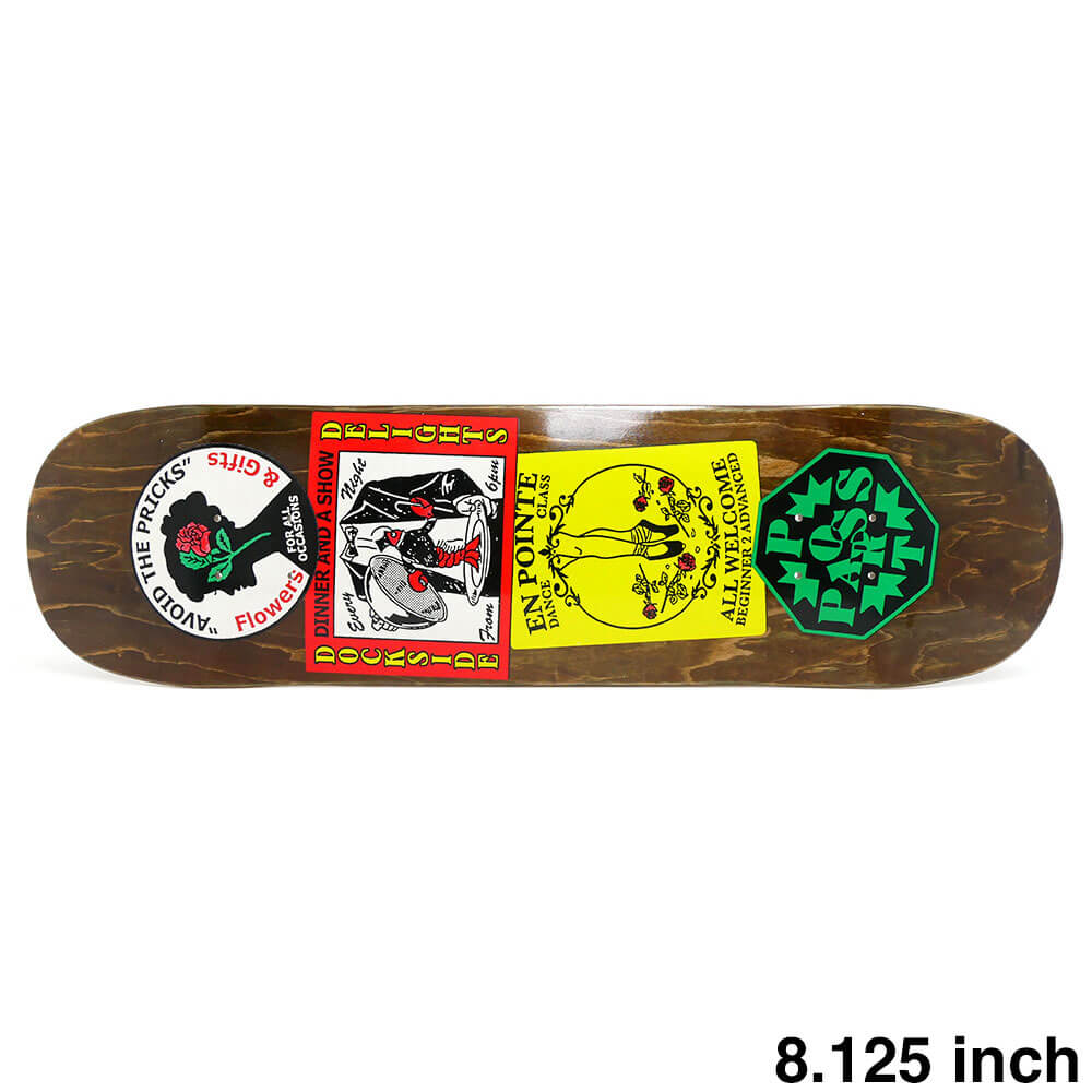 PASS~PORT DECK パスポート デッキ TEAM COASTER FLOWERS & GIFTS 8.125 スケートボード スケボー