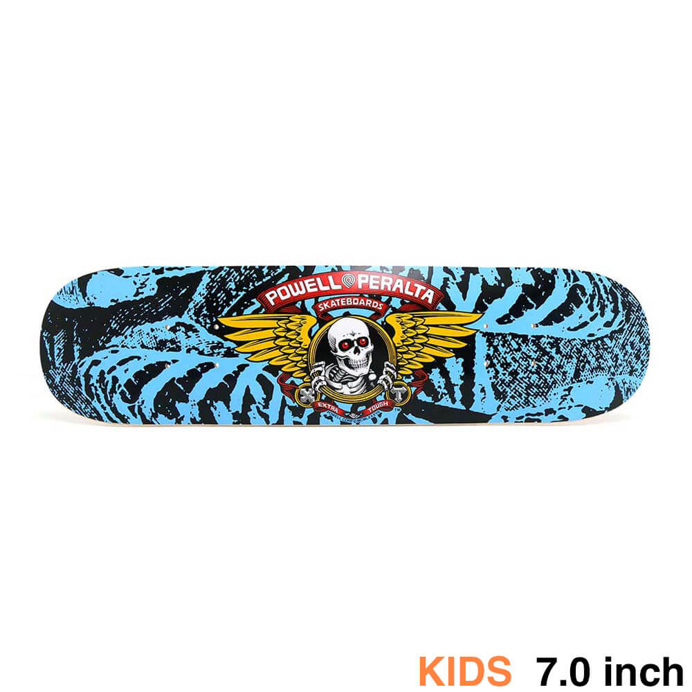 POWELL PERALTA DECK パウエルペラルタ デッキ（子供用） TEAM WINGED RIPPER BLACK/LIGHT BLUE 7.0 ス..