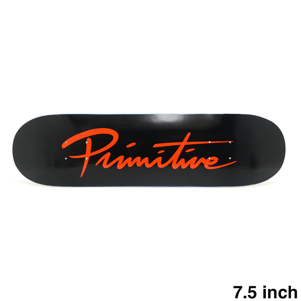 PRIMITIVE DECK �ץ�ߥƥ��� �ǥå� TEAM NUEVO SCRIPT CORE BLACK/ORANGE 7.5 �������ȥܡ��� �����ܡ�