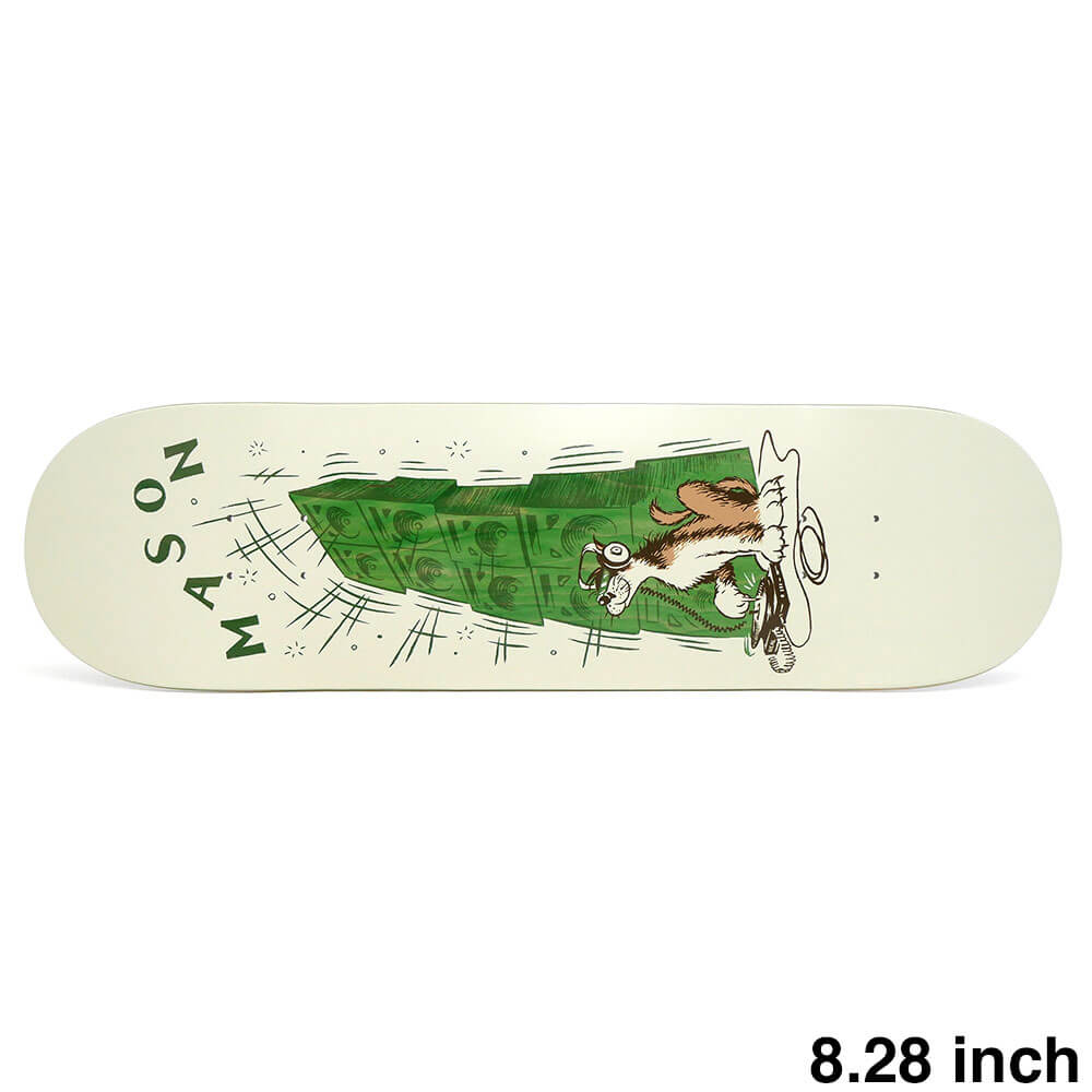 REAL DECK �ꥢ�� �ǥå� MASON SILVA RECORD SCRATCH GREEN STAIN 8.28 �������ȥܡ��� �����ܡ�