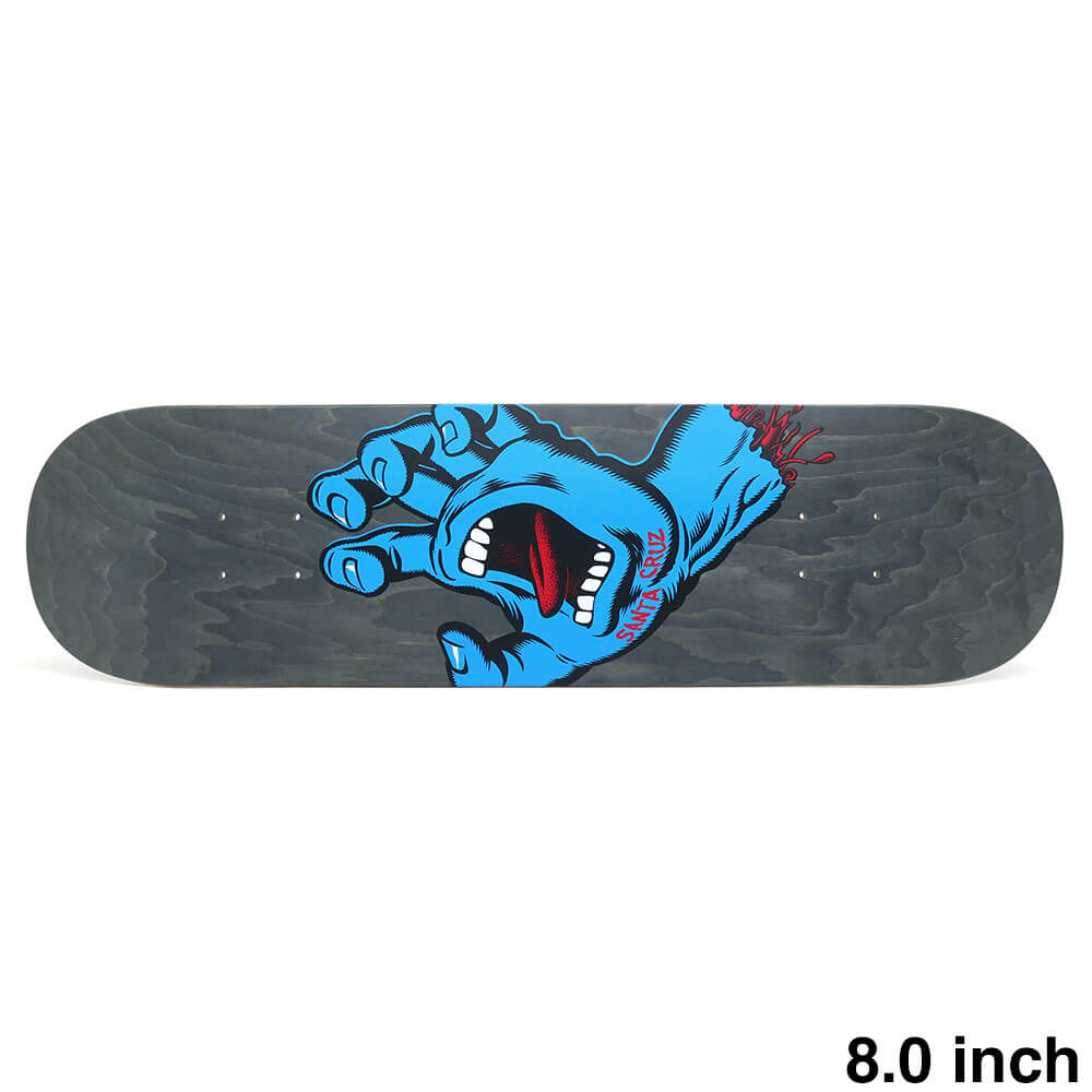 SANTA CRUZ DECK サンタクルーズ デッキ TEAM SMU SCREAMING HAND BLACK 8.0 スケートボード スケボー