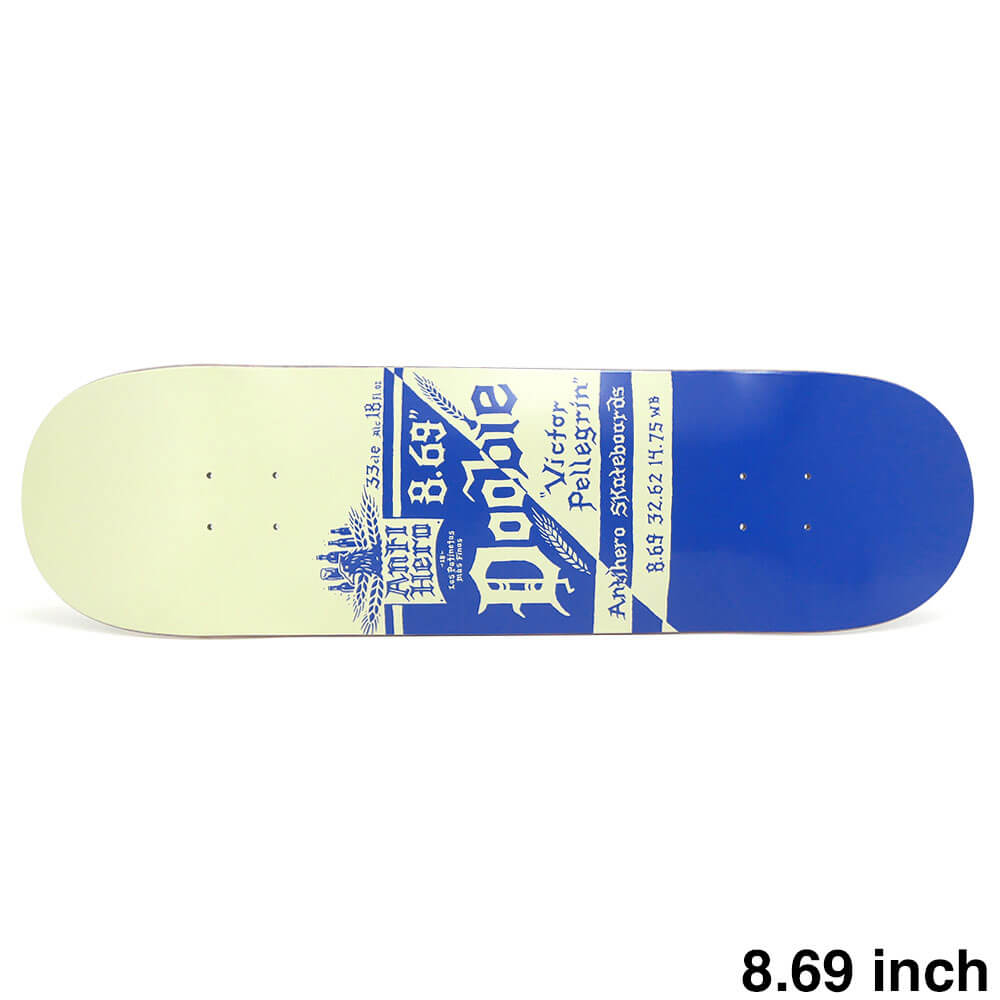 ANTIHERO DECK アンチヒーロー デッキ VICTOR PELLEGRIN（DOOBIE）MAS FRESCOS 8.69 スケートボード スケボー
