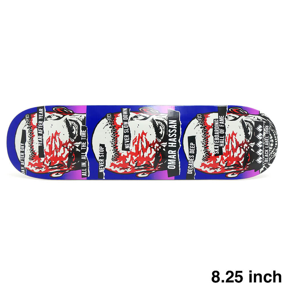 Rakuten - BLACK LABEL DECK ブラックレーベル デッキ OMAR HASSAN NEVER STOP 8.25 スケートボード スケボー