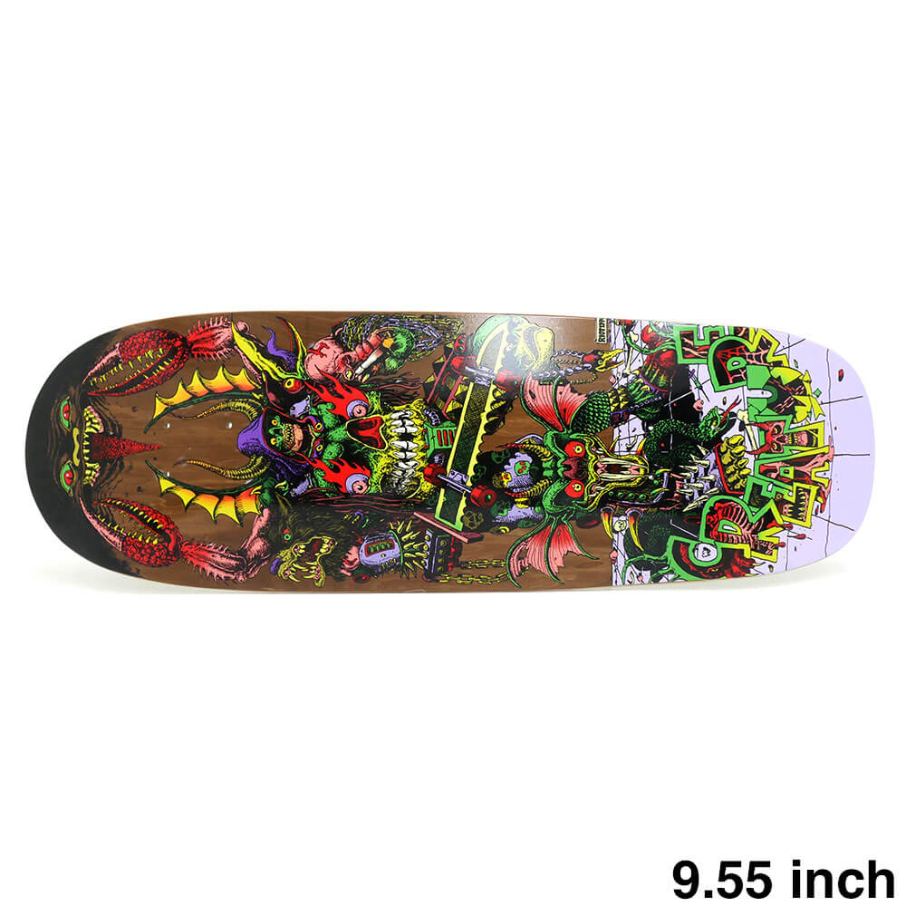 CREATURE DECK クリーチャー デッキ TEAM HALLUCINATION BEAST 9.55 SHAPED スケートボード スケボー