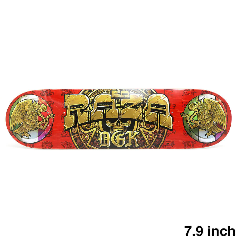 DGK DECK ディージーケー デッキ TEAM LA RAZA RED STAIN 7.9 スケートボード スケボー