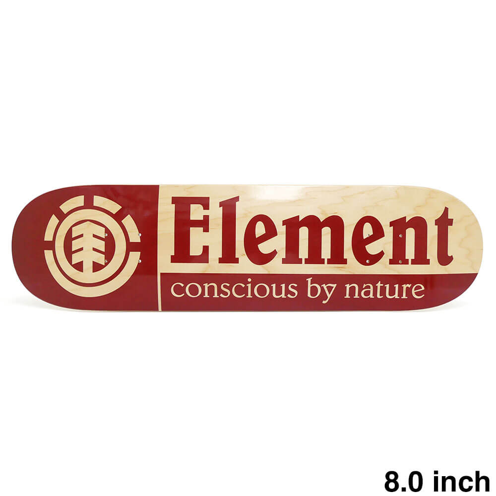 ELEMENT DECK エレメント デッキ TEAM SECTION CBN RED 8.0 スケートボード スケボー