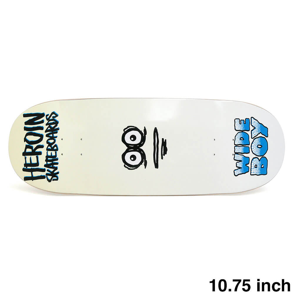 【HEROIN / DECK】 スケボー・スケートボードのデッキブランド、HEROIN（ヘロイン）。 長さ：82.8cm　/　幅：27.7cm ノーズ：18.5cm　/　テール：18.5cm ウィールベース：36.0cm コンケーブ：中　/　キック：中 トラック幅 ノーズ側：26.7cm　/　テール側：21.0cm ※デッキテープを貼る面のカラーはアソート（ランダム）となり、お選び頂く事はできません。ステインカラー（木目）の色合いはそれぞれ異なります。ご了承の上、ご注文下さい。 デッキをご購入の際、当店オリジナルのデッキテープがサービスとなります。 こちらのデッキはサイズが長いため、別途デッキテープをご注文いただいてもサイズが足りませんのでご注意下さい。 *デッキテープを貼ってご注文の場合、返品/交換/キャンセルの対象外となります。 （コンプリートセットをご希望の方） スケートボードを完成させる為には【デッキ、トラック、ウィール】の3点が必要となります。 気軽にスケートボードを始めて頂く為に、足回りのセットをご用意しております。 こちらも是非ご覧になって下さい。 【トラック＆ウィールセット】はこちら *商品によって多少の誤差がある事をご了承下さい。 *当店舗に掲載の写真・文章の無断転載を禁じます。