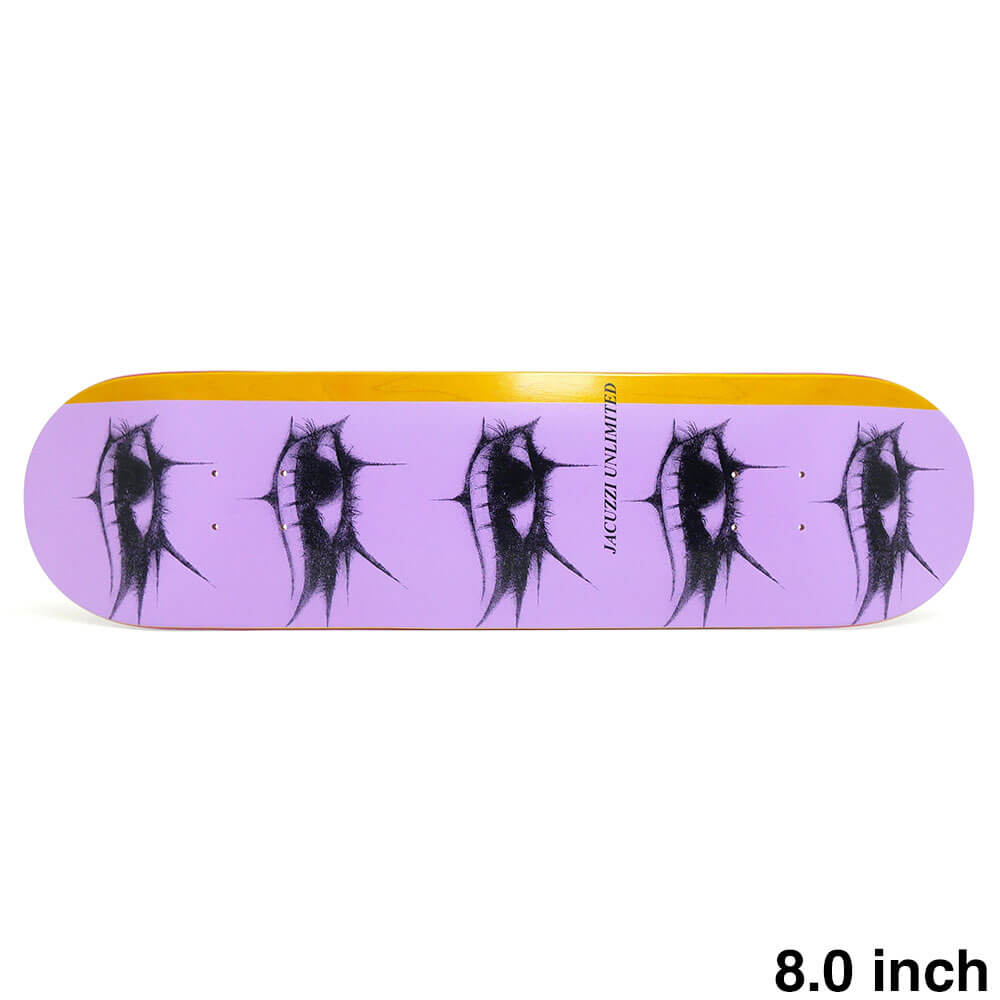 JACUZZI DECK ジャグジー デッキ TEAM EYES PURPLE/YELLOW 8.0 JET SKI CLASS EPOXY 7 スケートボード スケボー